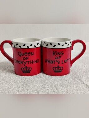 ♥️👑 Set Of 2 Matching Coffee Mugs 👑♥️